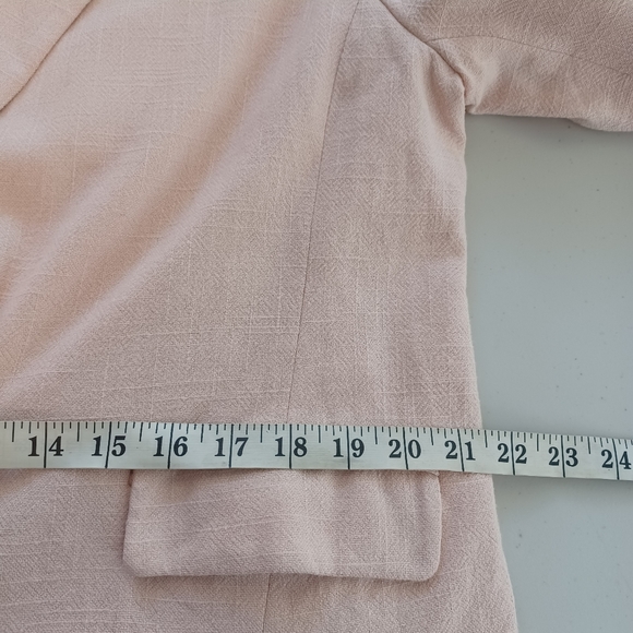 Topshop Double Breasted Linen Blend Oversized Blazer - Picture 10 of 16